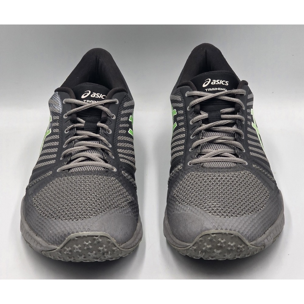 Asics FuzeX TR Mens Size 11 US Gray Black Green Athletic Training Sneakers S613N - Picture 3 of 12
